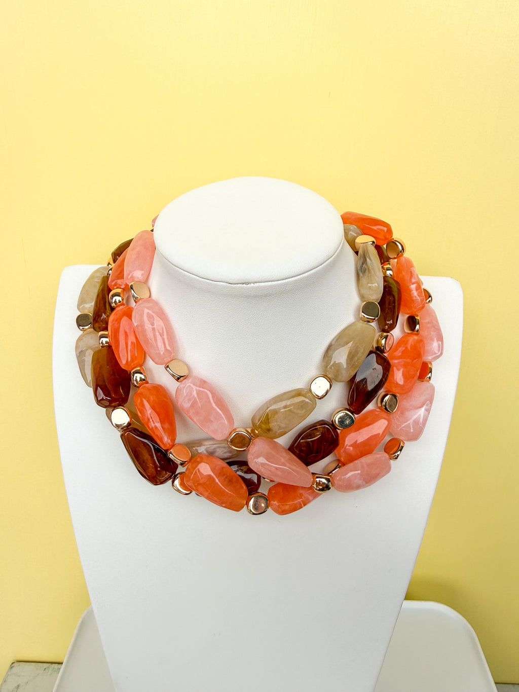 Statement Beaded Necklace - 30mm - N0001