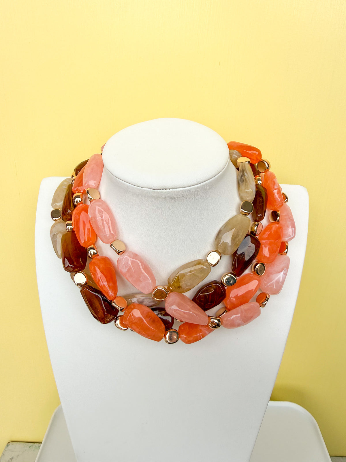 Statement Beaded Necklace - 30mm - N0001