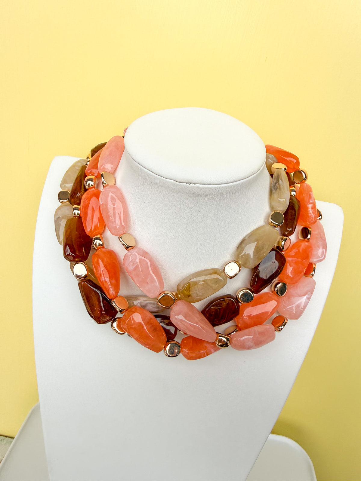 Statement Beaded Necklace - 30mm - N0001