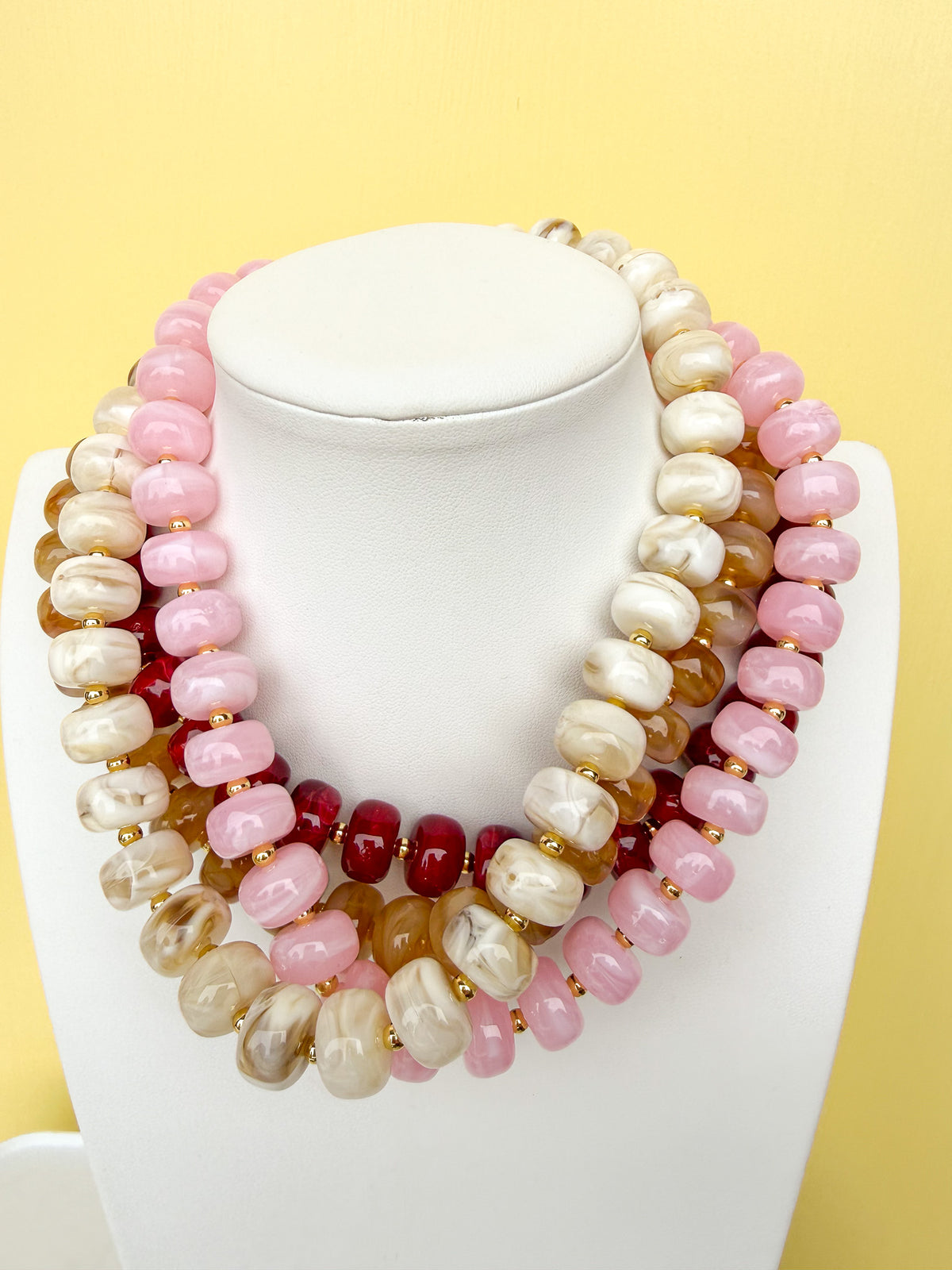 Classic Beaded Necklace - 15mm - N0019