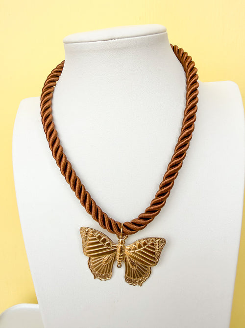 Butterfly Rope Necklace - N0002