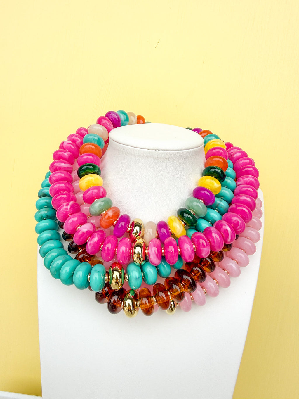Chunky Beaded Necklace - 20mm - N0003