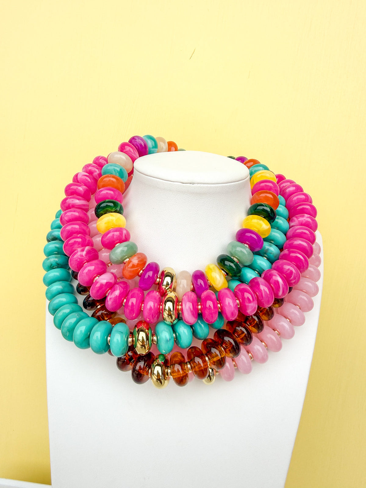 Chunky Beaded Necklace - 20mm - N0003