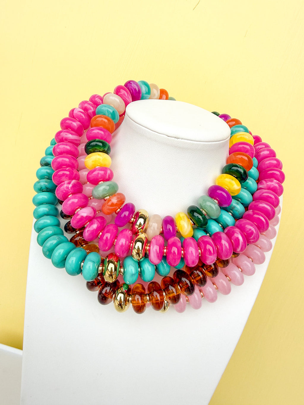 Chunky Beaded Necklace - 20mm - N0003